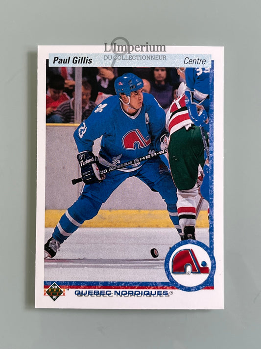 49. Paul Gillis Upper Deck 1990-91 French Hockey Card