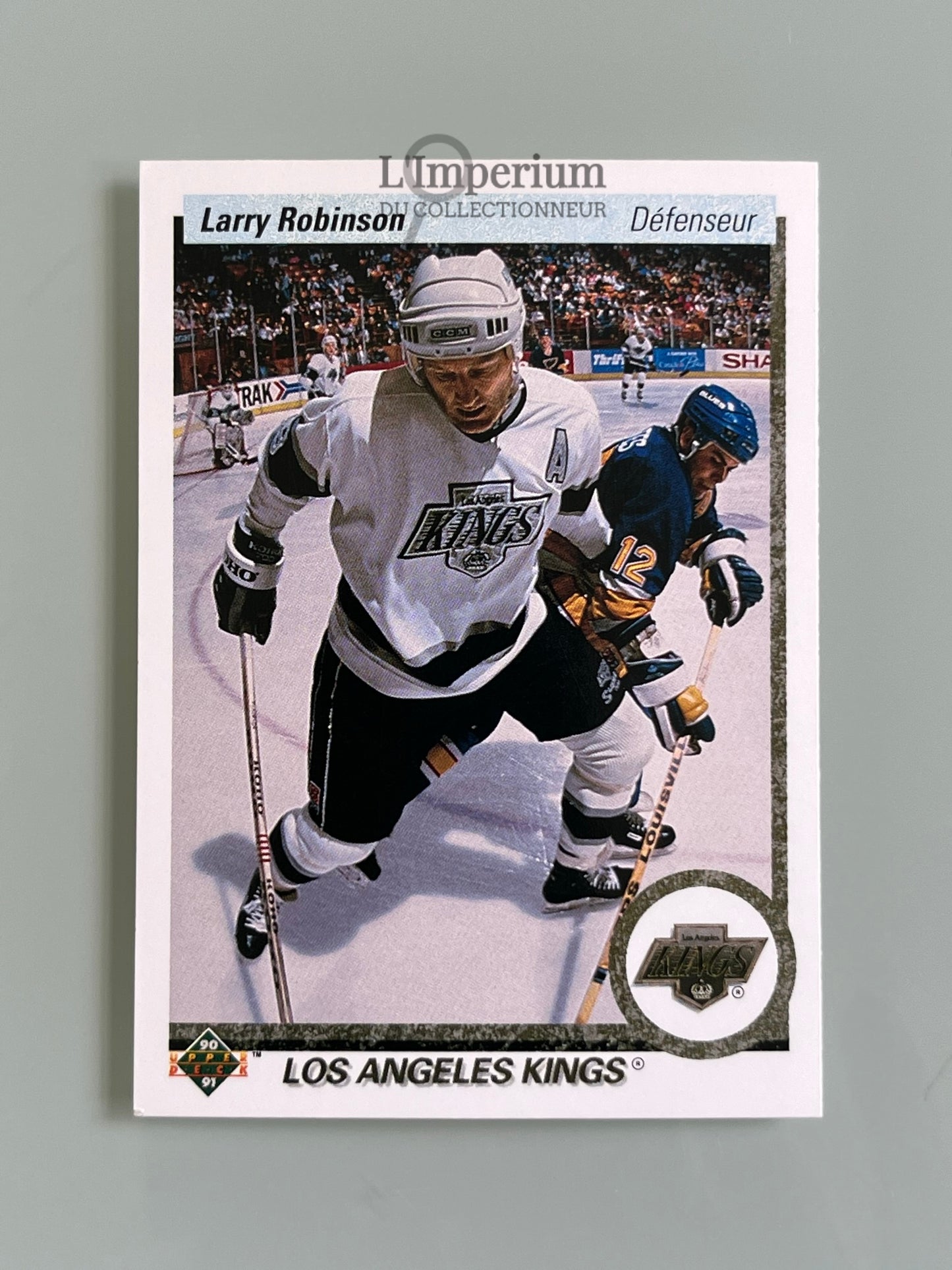 52. Larry Robinson Upper Deck 1990-91 French Hockey Card