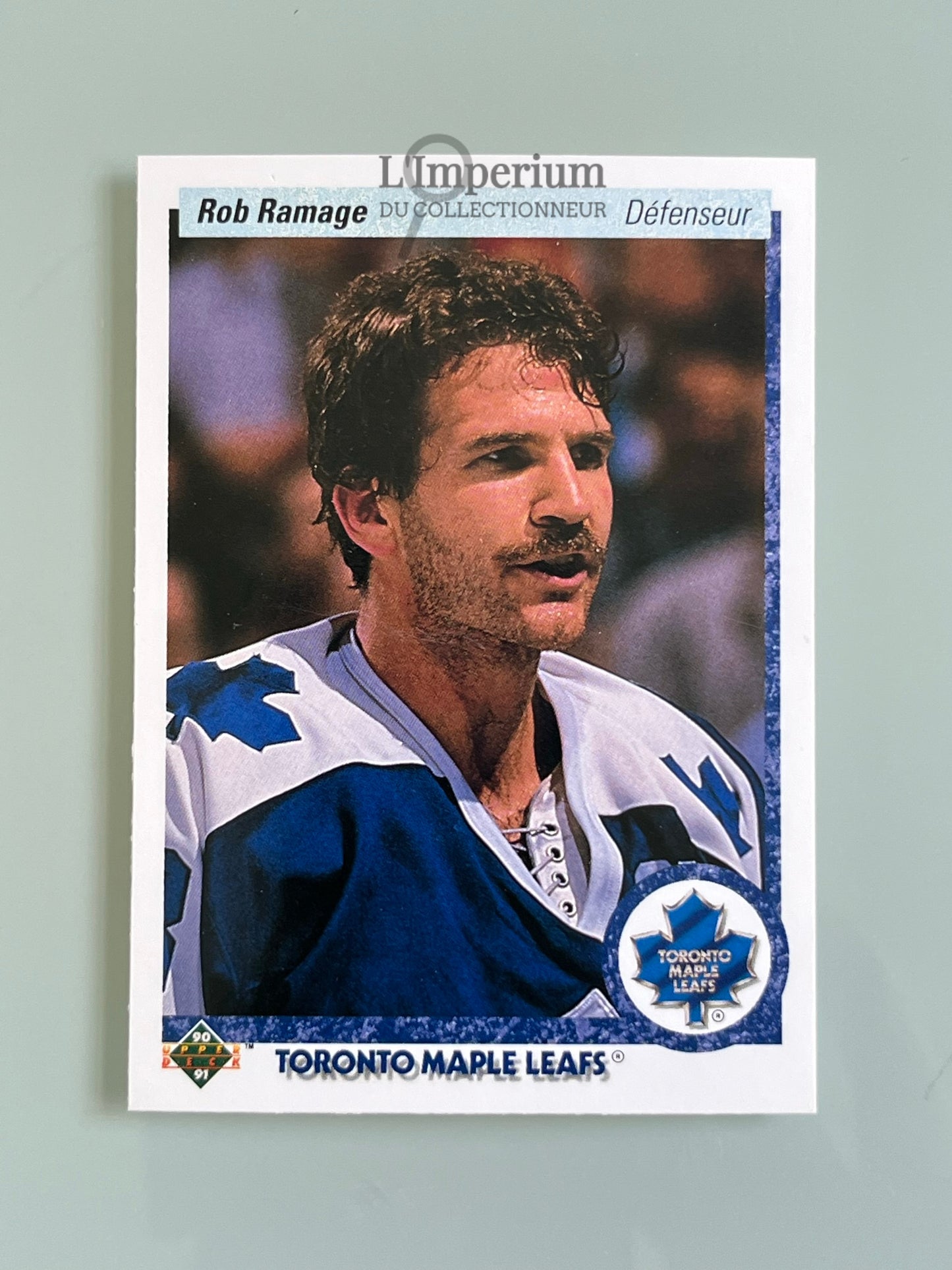 62. Rob Ramage Upper Deck 1990-91 French Hockey Card