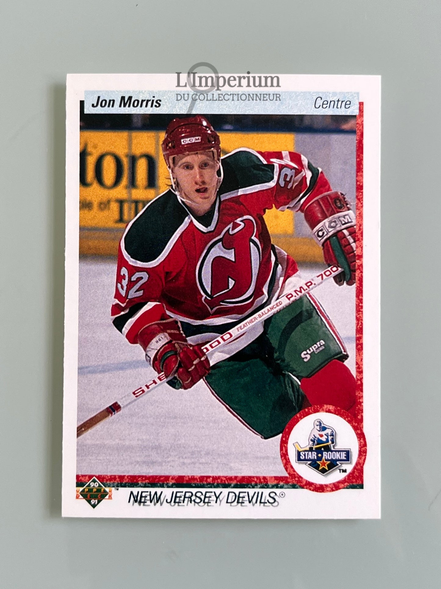 65. Jon Morris RC Upper Deck 1990-91 French Hockey Card