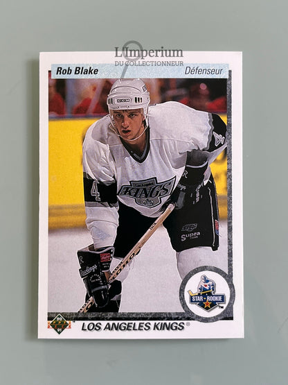 45. Rob Blake RC Upper Deck 1990-91 French Hockey Card