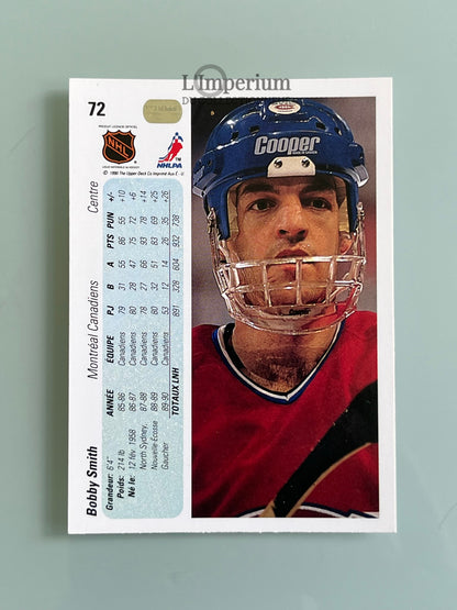 72. Bobby Smith Upper Deck 1990-91 French Hockey Card