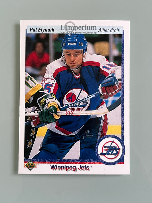 74. Pat Elynuik Upper Deck 1990-91 French Hockey Card