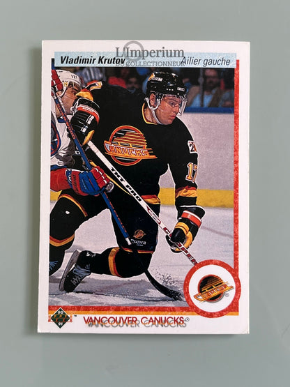 77. Vladimir Krutov RC Upper Deck 1990-91 French Hockey Card