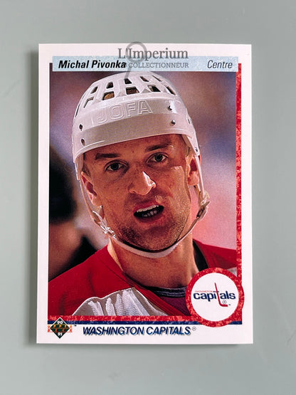 80. Michal Pivonka RC Upper Deck 1990-91 French Hockey Card
