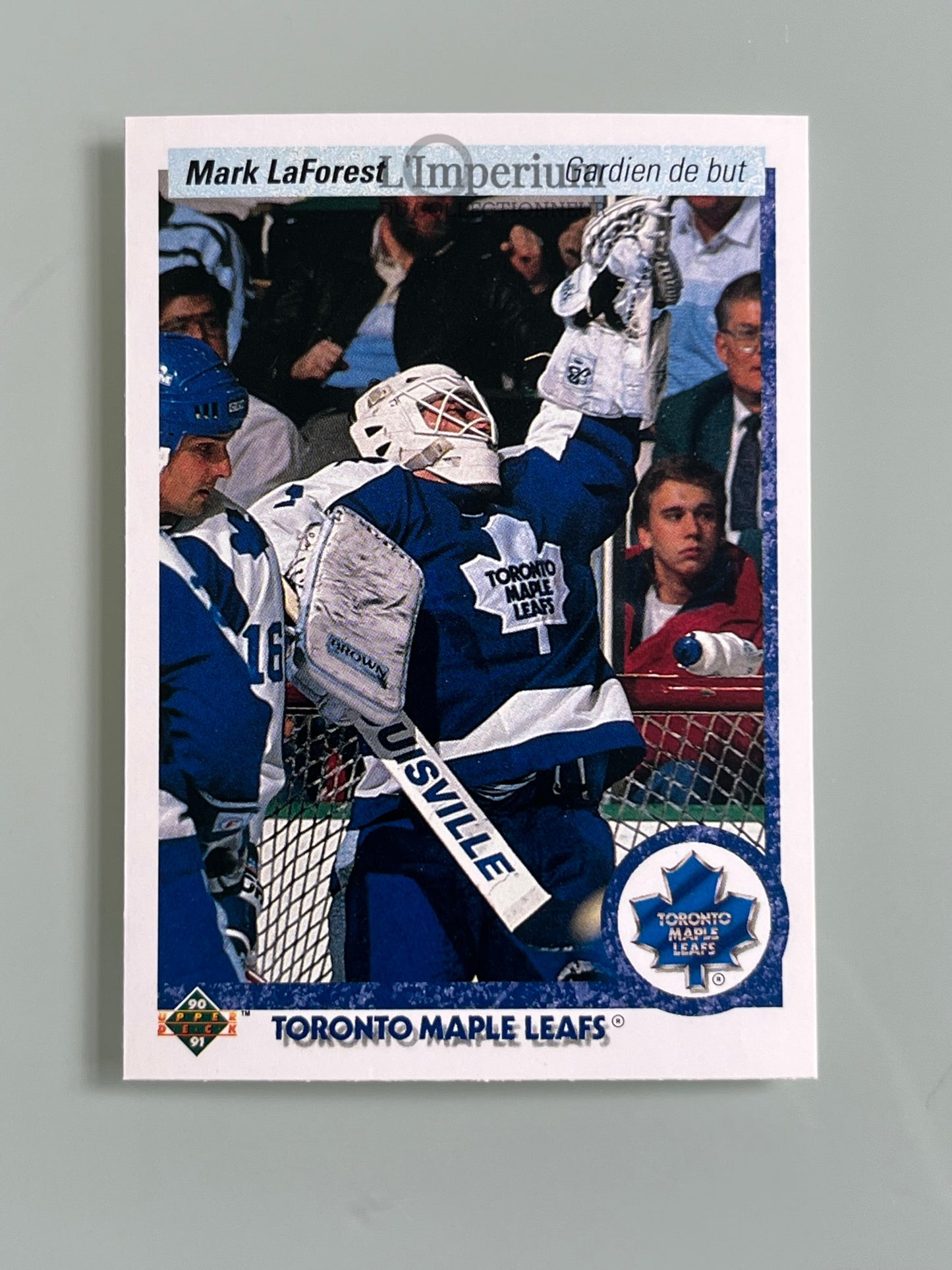 81. Mark LaForest RC Upper Deck 1990-91 French Hockey Card