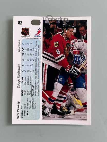 82. Trent Yawney Upper Deck 1990-91 French Hockey Card