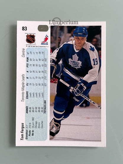 83. Tom Fergus Upper Deck 1990-91 French Hockey Card