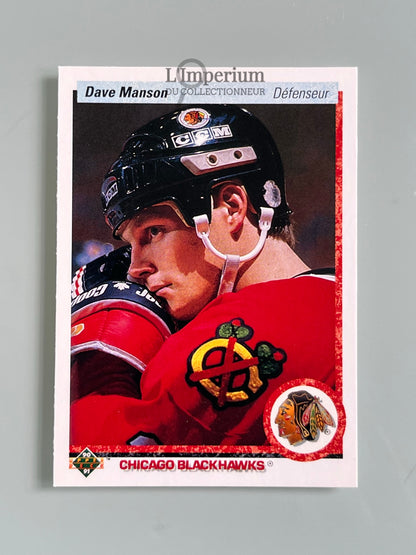 85. Dave Manson Upper Deck 1990-91 French Hockey Card