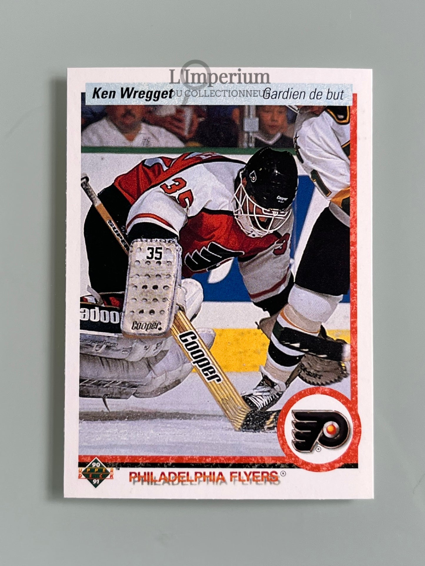 89. Ken Wregget Upper Deck 1990-91 French Hockey Card