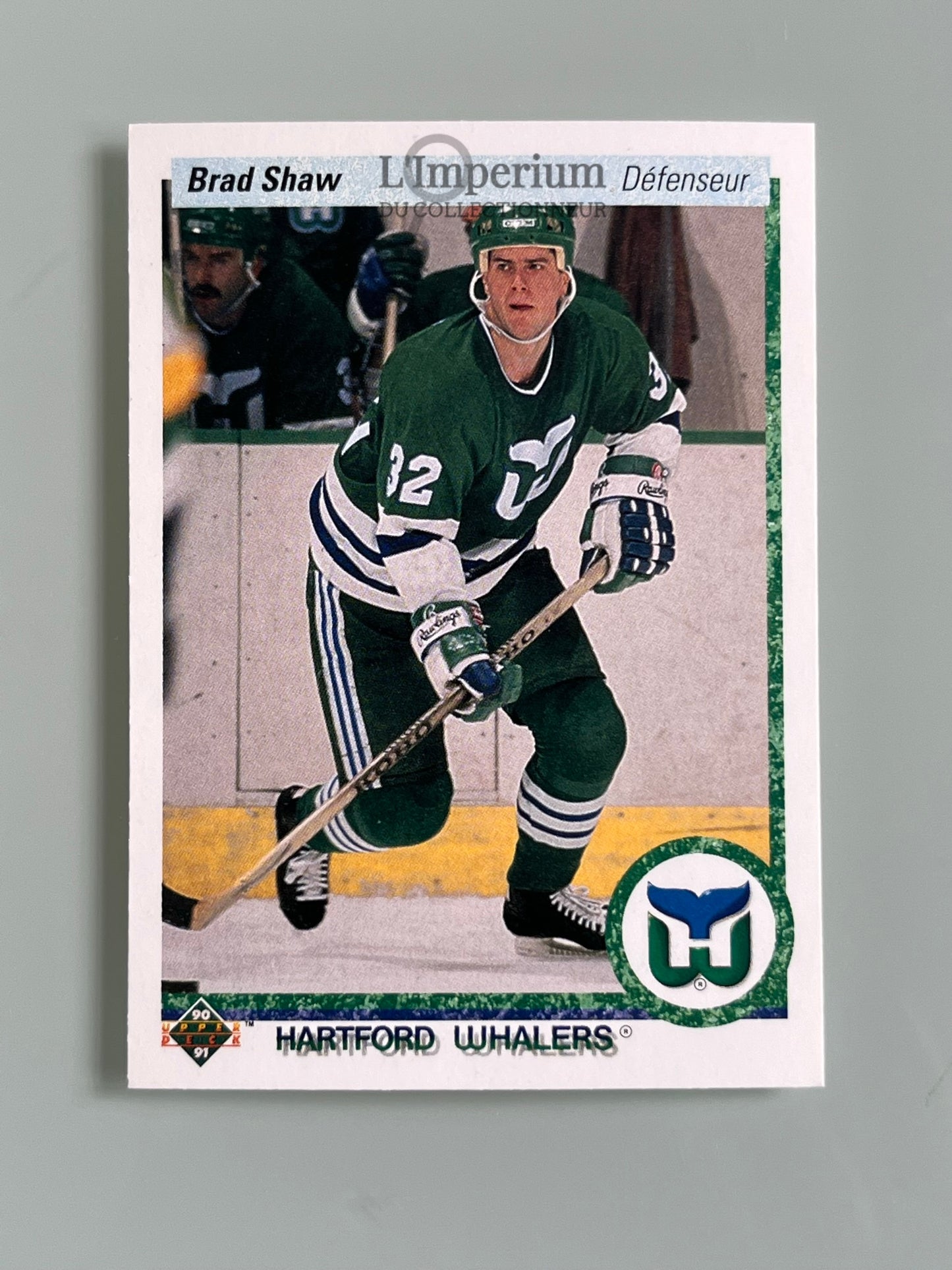 90. Brad Shaw RC Upper Deck 1990-91 French Hockey Card
