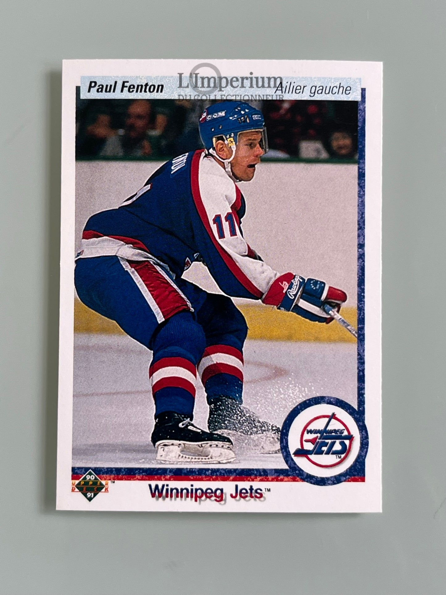92. Paul Fenton Upper Deck 1990-91 French Hockey Card