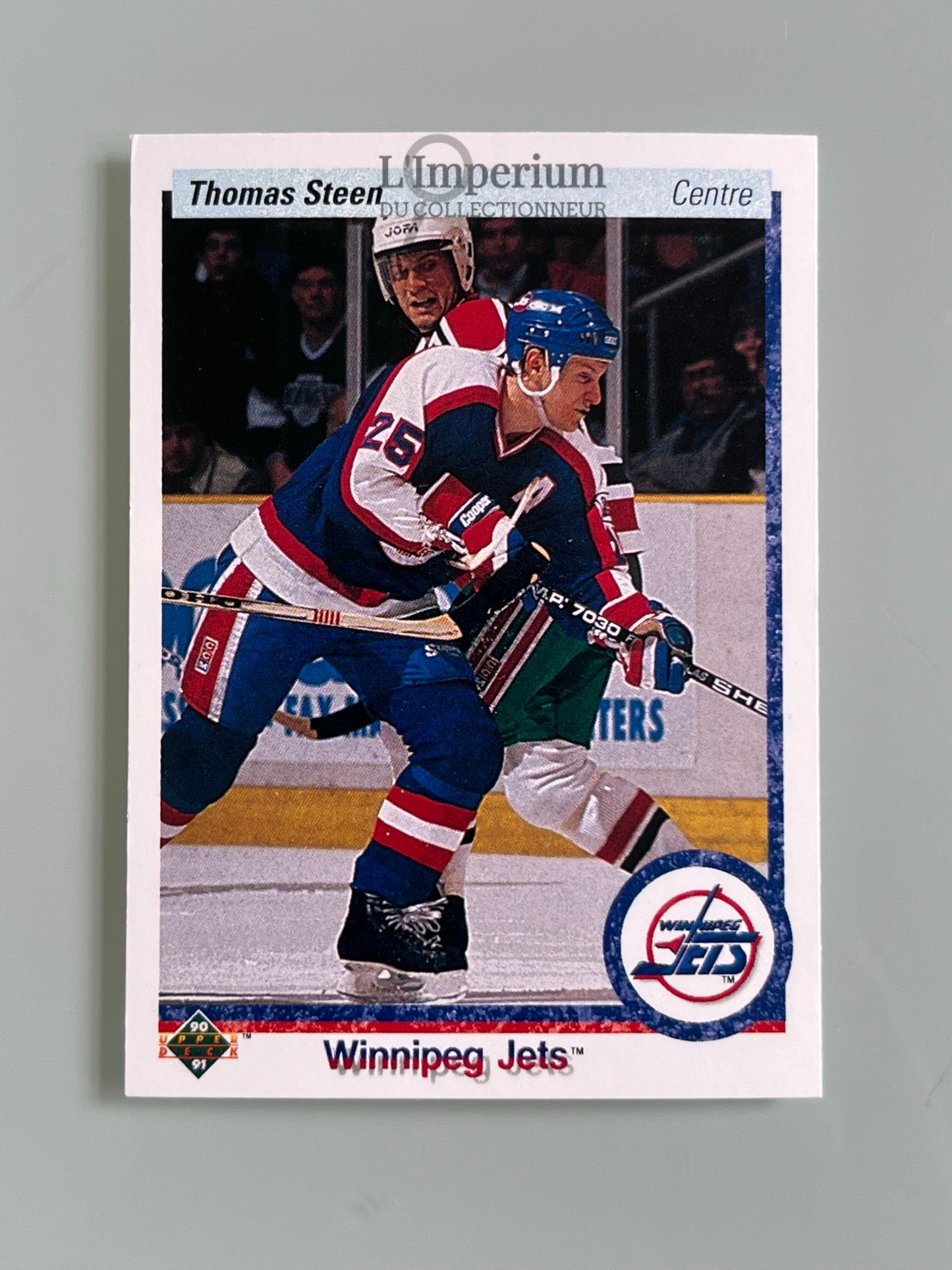 94. Thomas Steen Upper Deck 1990-91 French Hockey Card