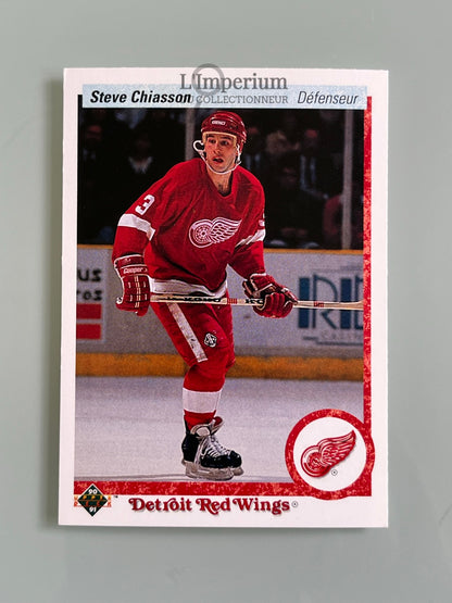 96. Steve Chiasson Upper Deck 1990-91 French Hockey Card