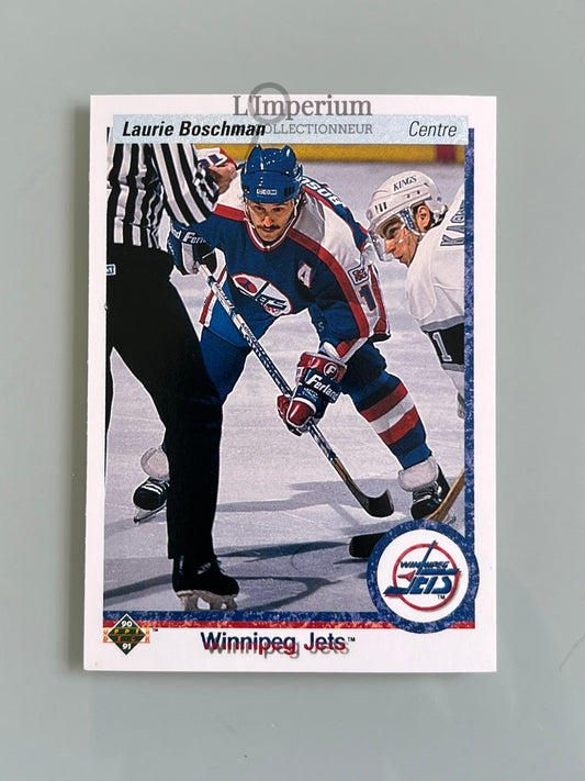 103. Laurie Boshman Upper Deck 1990-91 French Hockey Card