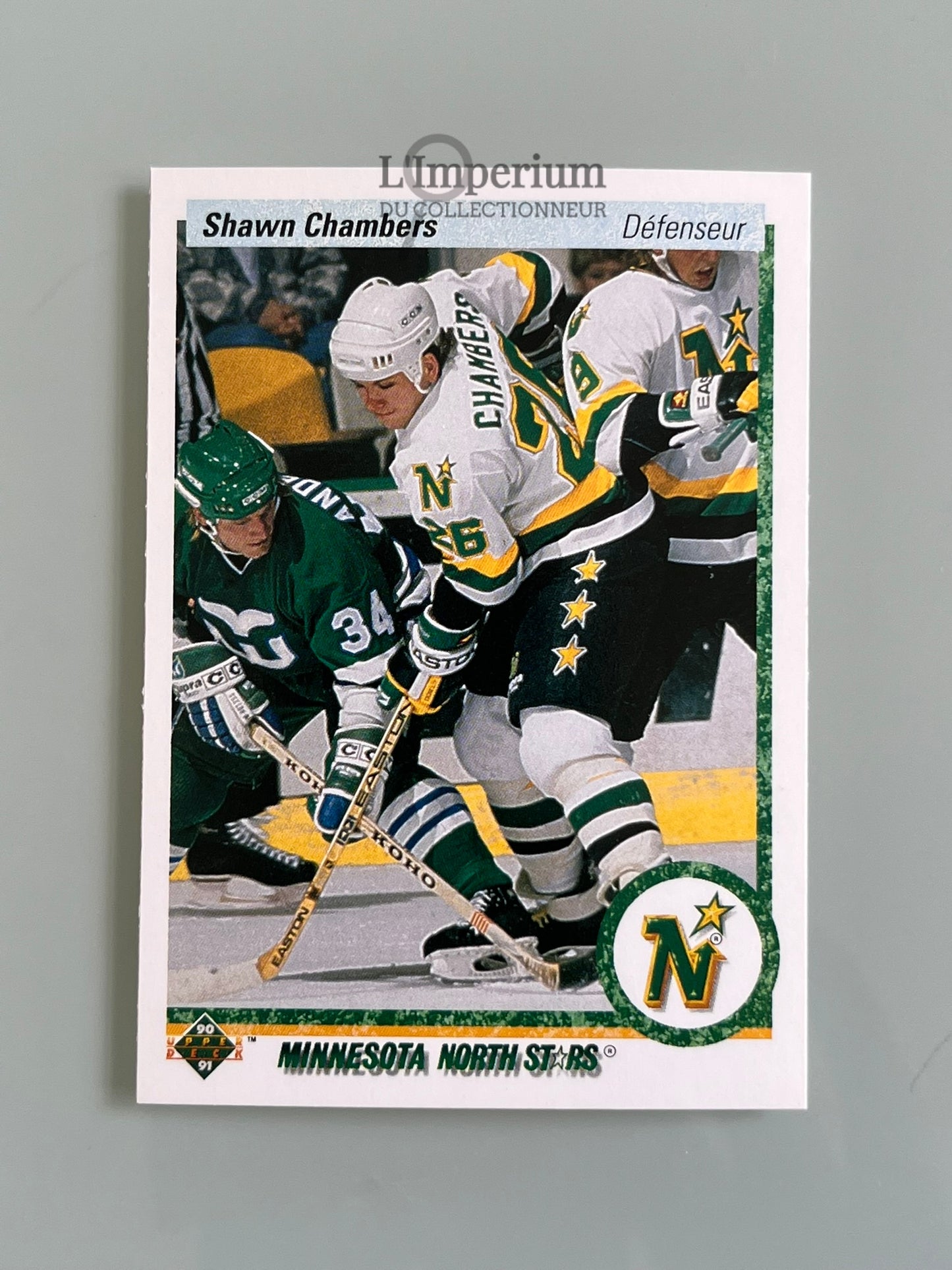 106. Shawn Chambers Upper Deck 1990-91 French Hockey Card