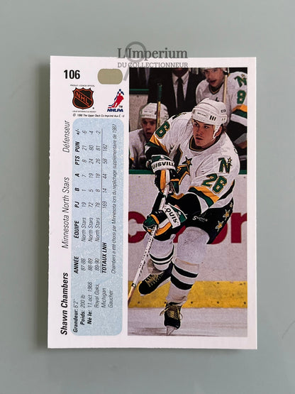 106. Shawn Chambers Upper Deck 1990-91 French Hockey Card