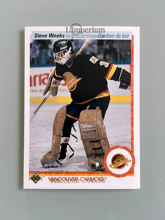 107. Steve Weeks Upper Deck 1990-91 French Hockey Card