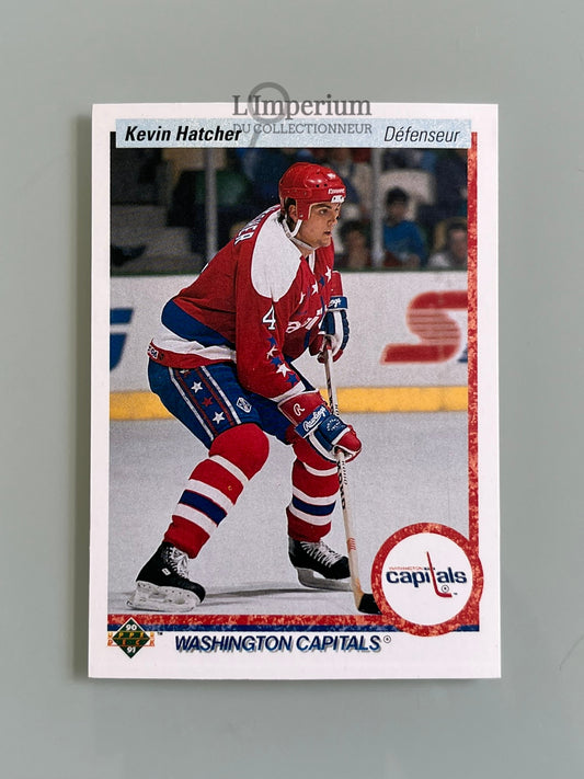 109. Kevin Hatcher Upper Deck 1990-91 French Hockey Card