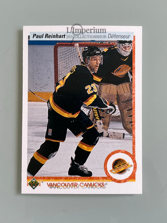 110. Paul Reinhart Upper Deck 1990-91 French Hockey Card