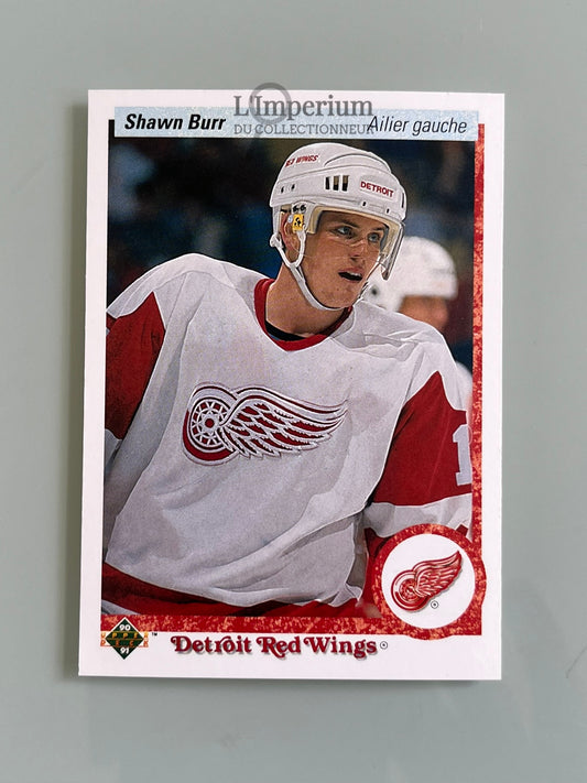 111. Shawn Burr Upper Deck 1990-91 French Hockey Card