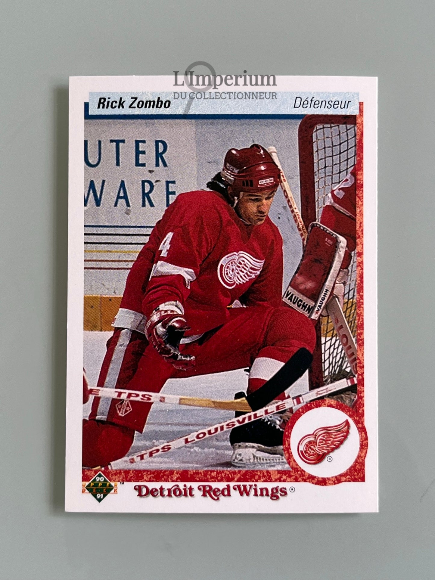 115. Rick Zombo RC Upper Deck 1990-91 French Hockey Card
