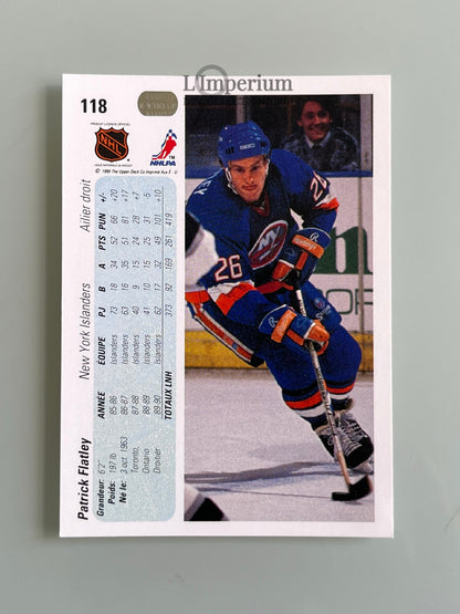 118. Pat Flatley Upper Deck 1990-91 French Hockey Card