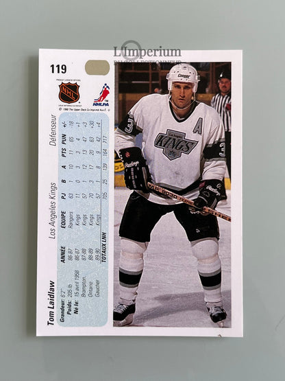 119. Tom Laidlaw Upper Deck 1990-91 French Hockey Card