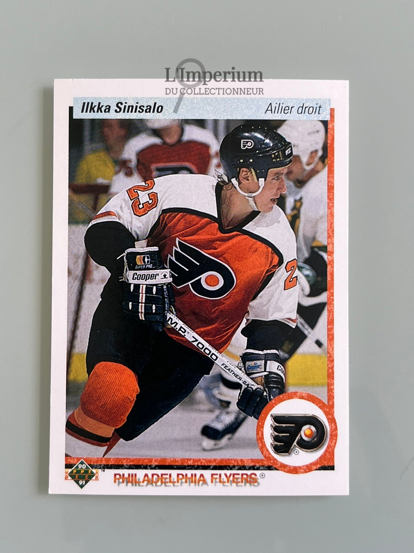 120. IIkka Sinisalo Upper Deck 1990-91 French Hockey Card
