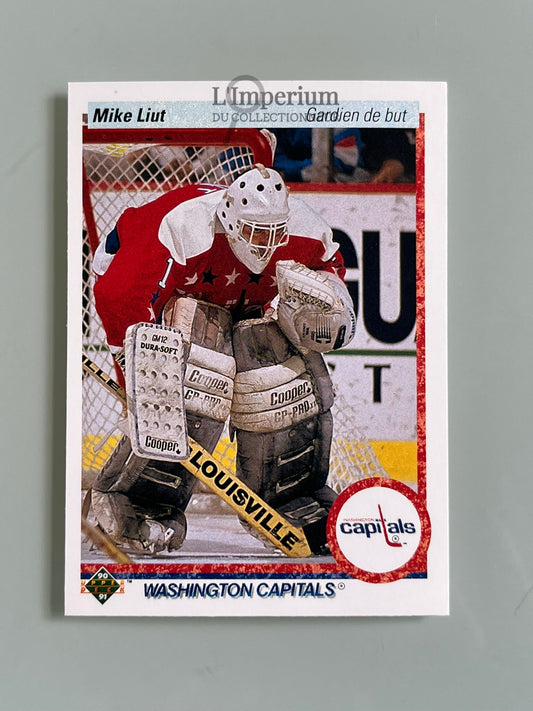 127. Mike Liut Upper Deck 1990-91 French Hockey Card