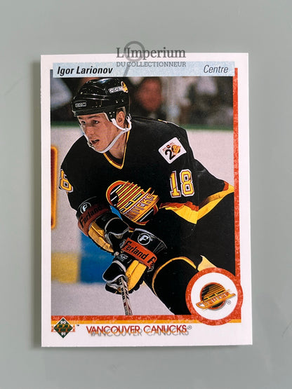 128. Igor Larionov RC Upper Deck 1990-91 French Hockey Card