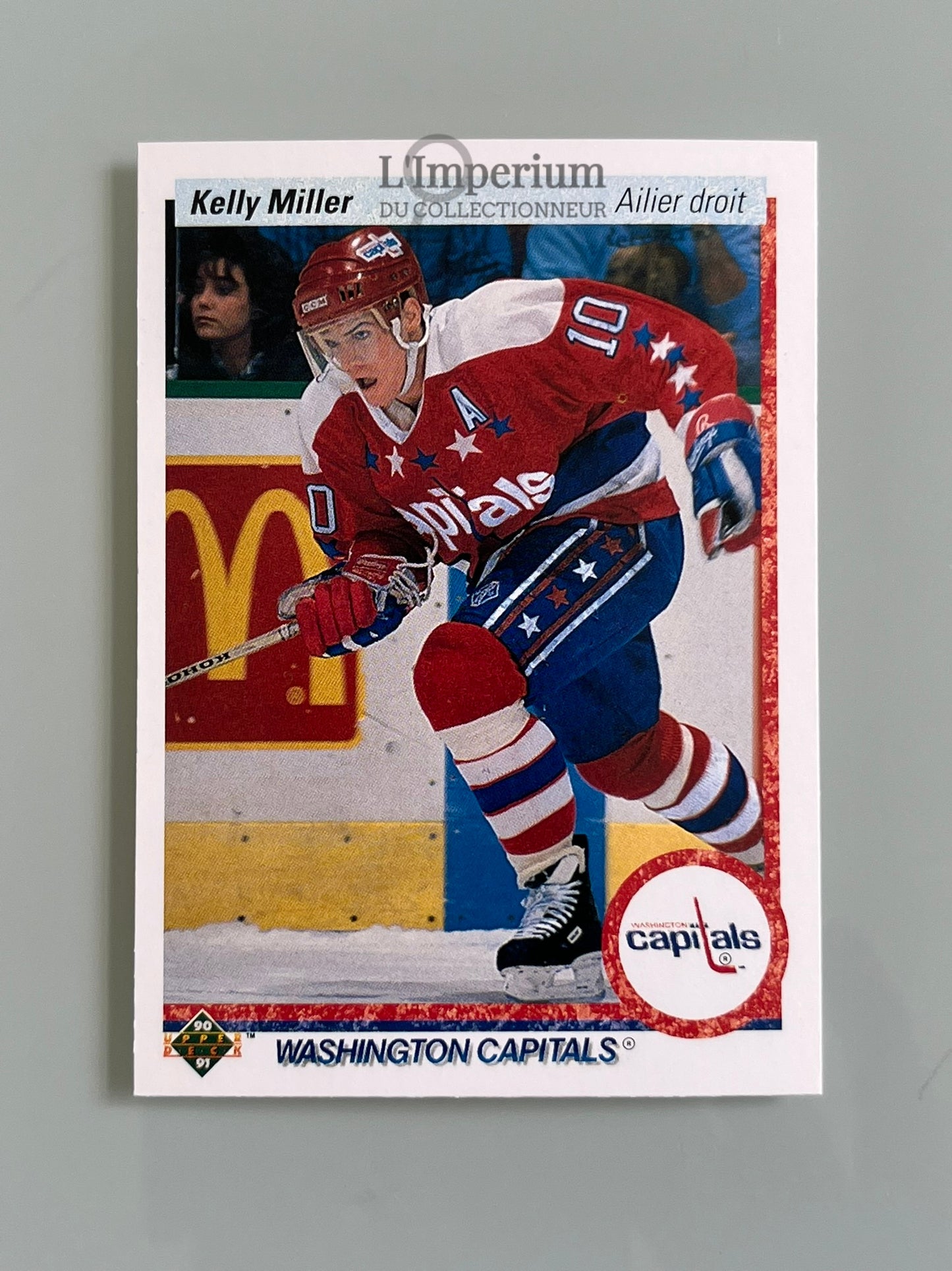 130. Kelly Miller Upper Deck 1990-91 French Hockey Card