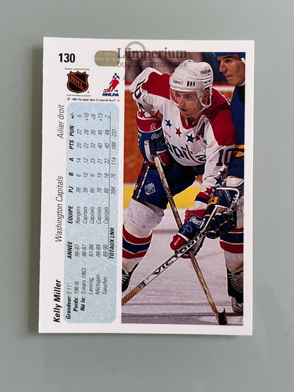 130. Kelly Miller Upper Deck 1990-91 French Hockey Card