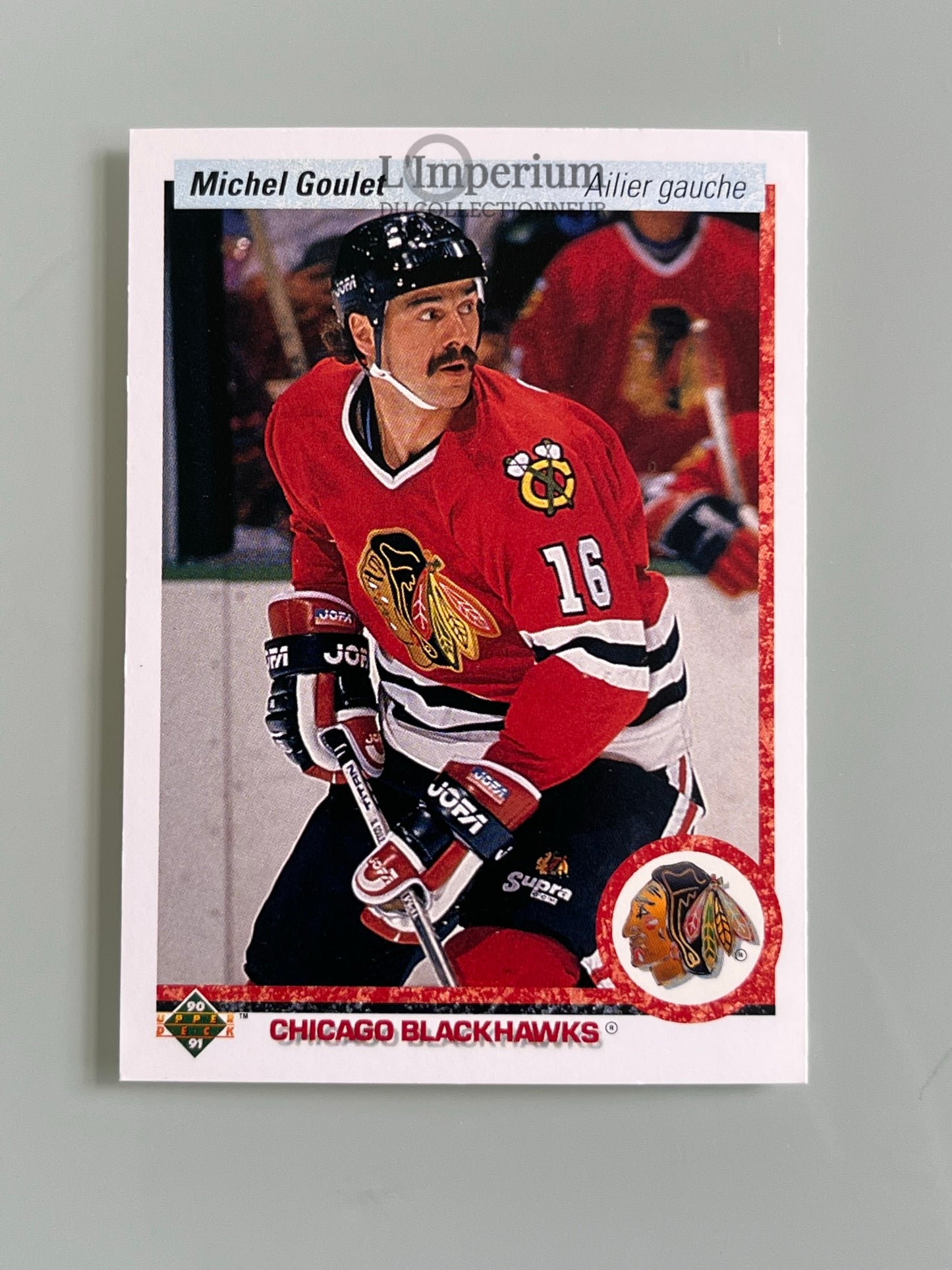 133. Michel Goulet Upper Deck 1990-91 French Hockey Card