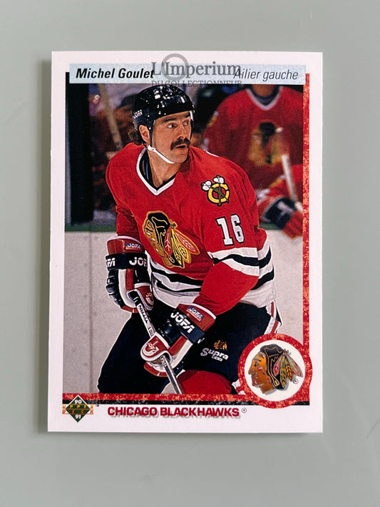 133. Michel Goulet Upper Deck 1990-91 French Hockey Card