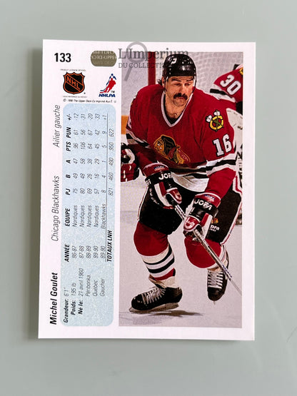 133. Michel Goulet Upper Deck 1990-91 French Hockey Card