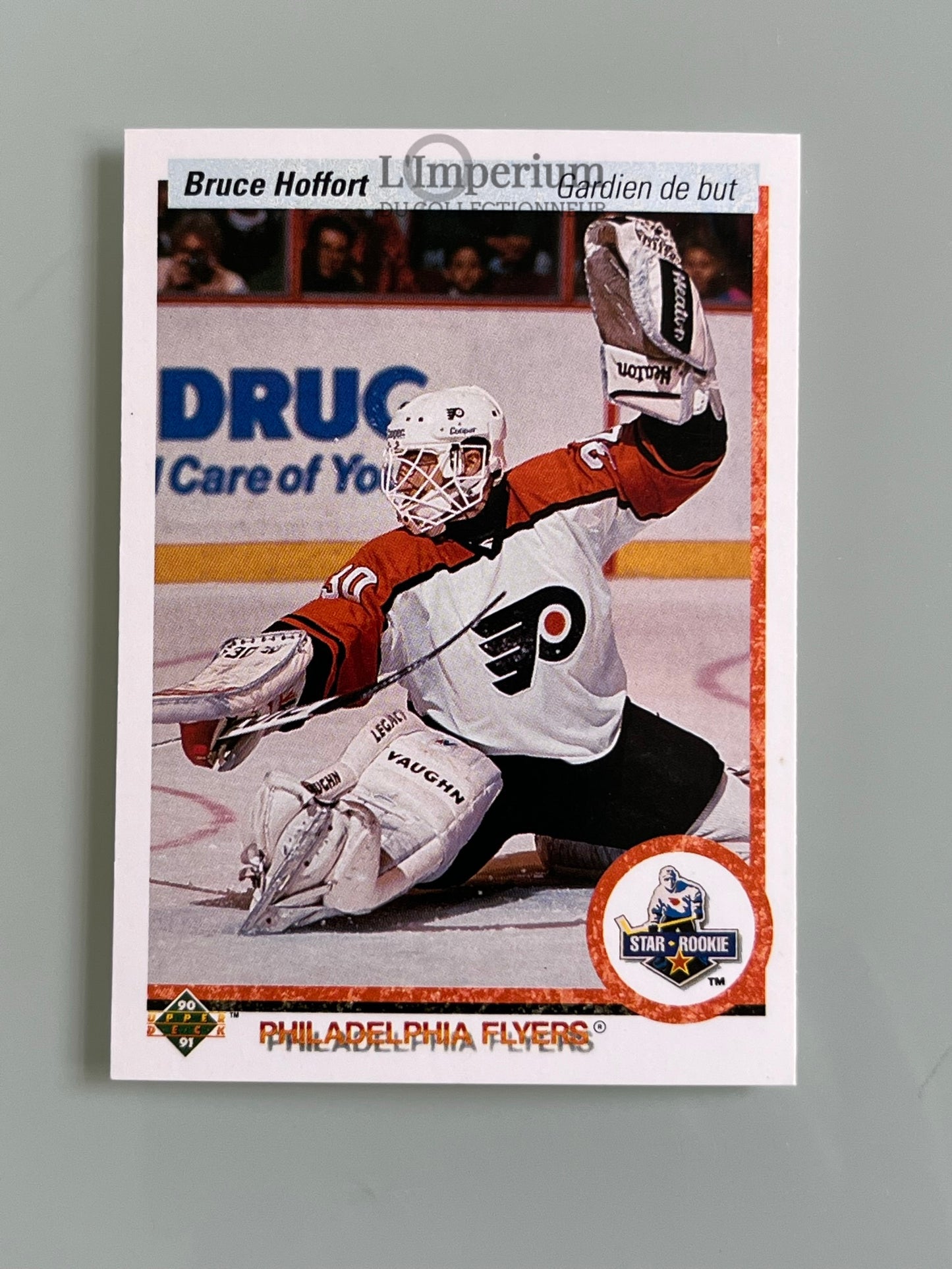 135. Bruce Hoffort RC Upper Deck 1990-91 French Hockey Card