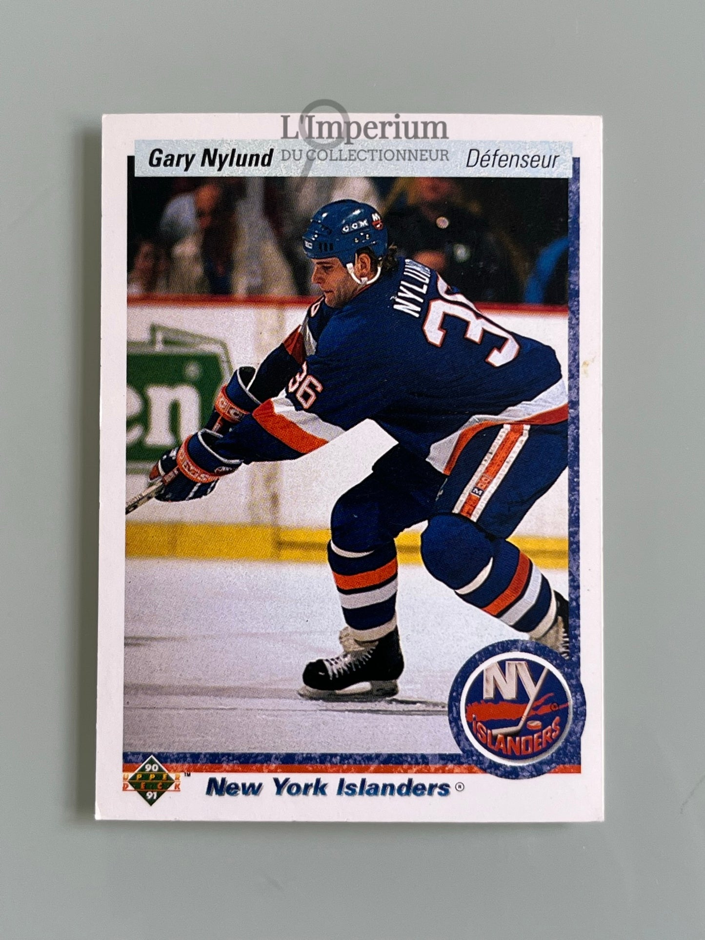 139. Gary Nylund Upper Deck 1990-91 French Hockey Card