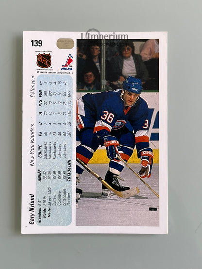 139. Gary Nylund Upper Deck 1990-91 French Hockey Card