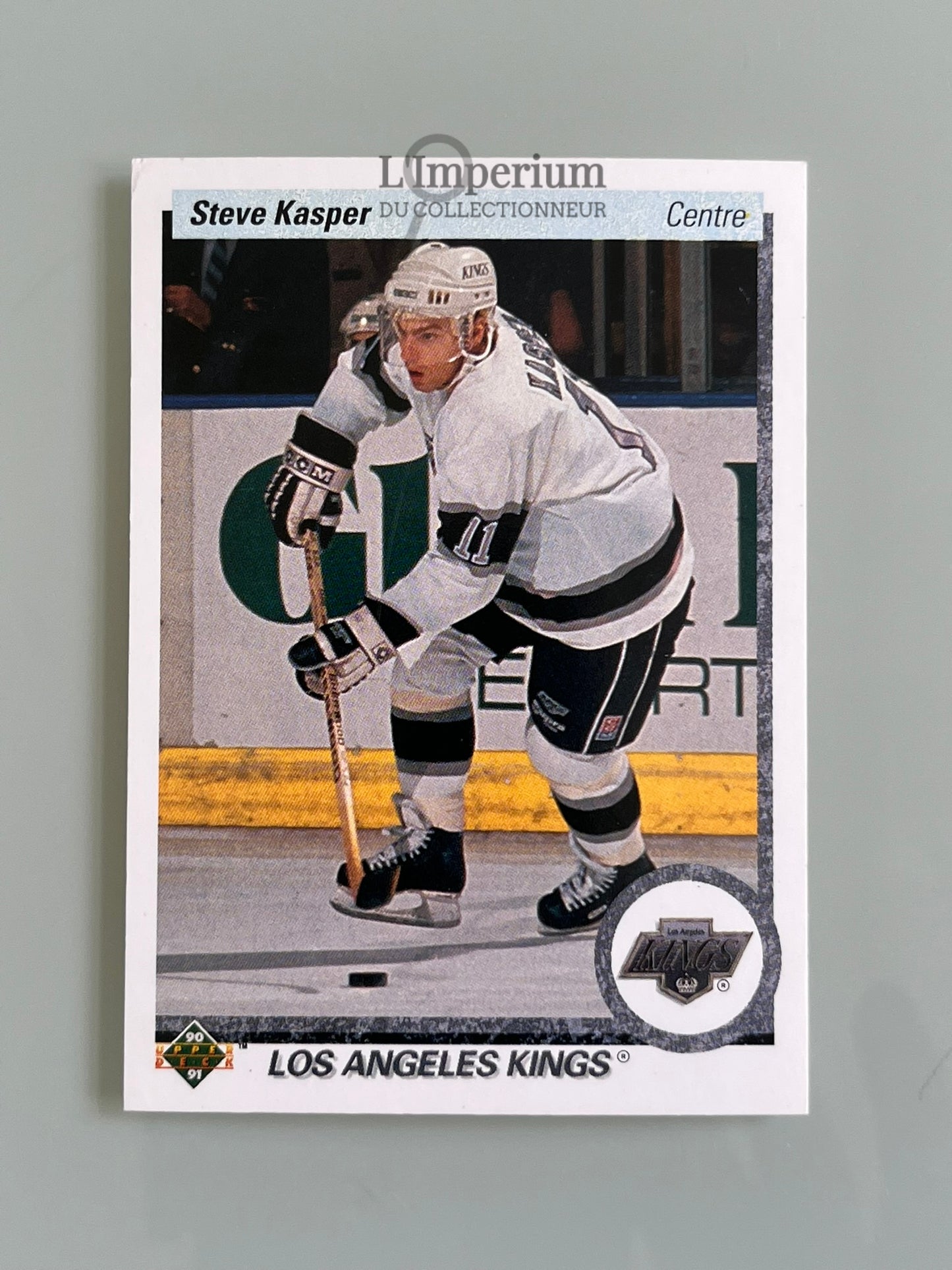 140. Steve Kasper Upper Deck 1990-91 French Hockey Card