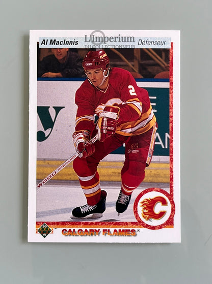 143. Al MacInnis Upper Deck 1990-91 French Hockey Card