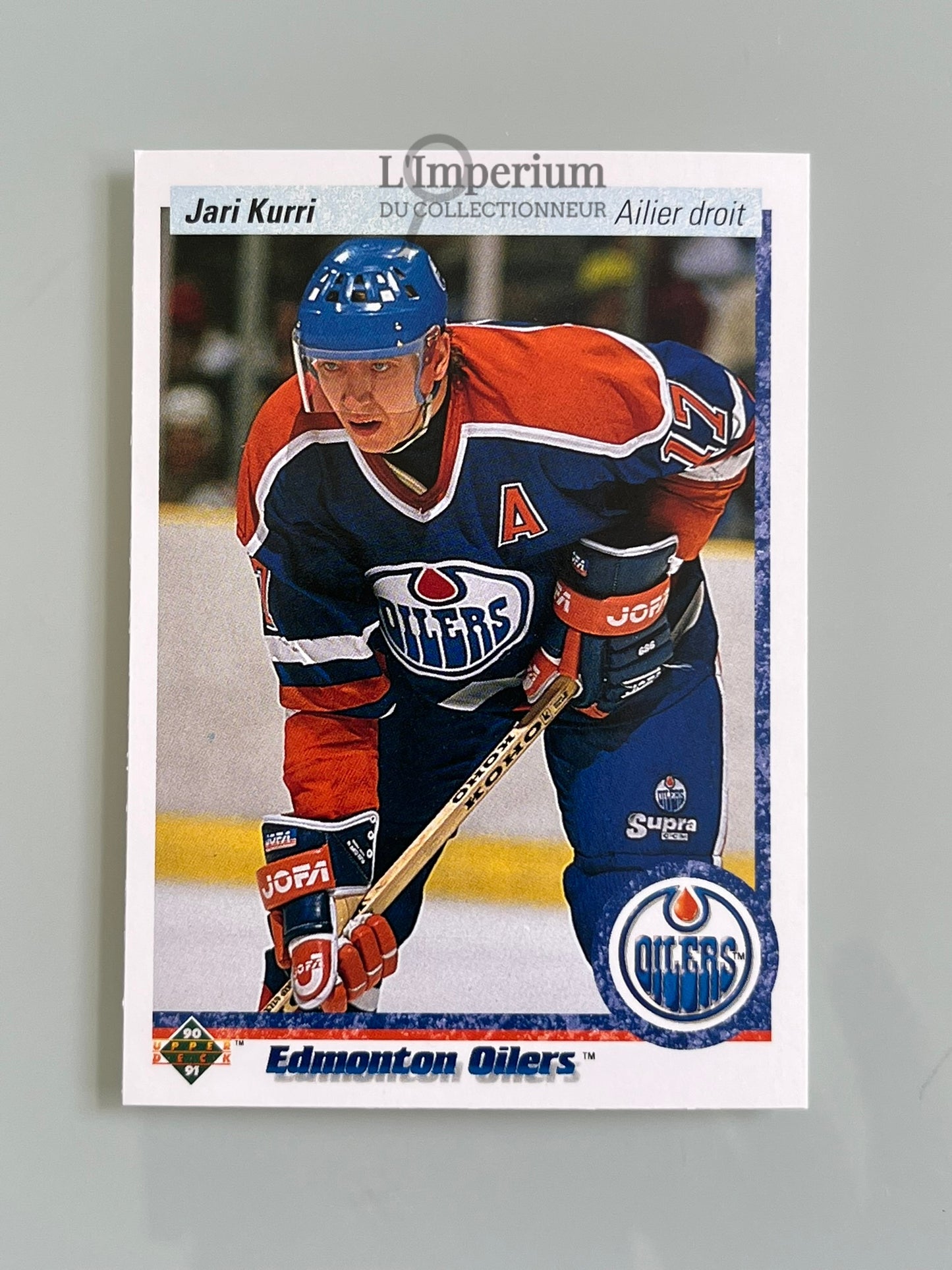 146. Jari Kurri Upper Deck 1990-91 French Hockey Card