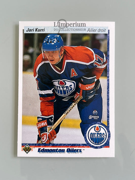 146. Jari Kurri Upper Deck 1990-91 French Hockey Card