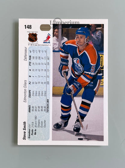 148. Steve Smith Upper Deck 1990-91 French Hockey Card