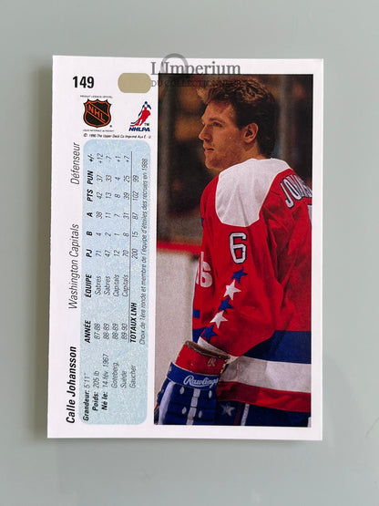 149. Calle Johansson Upper Deck 1990-91 French Hockey Card