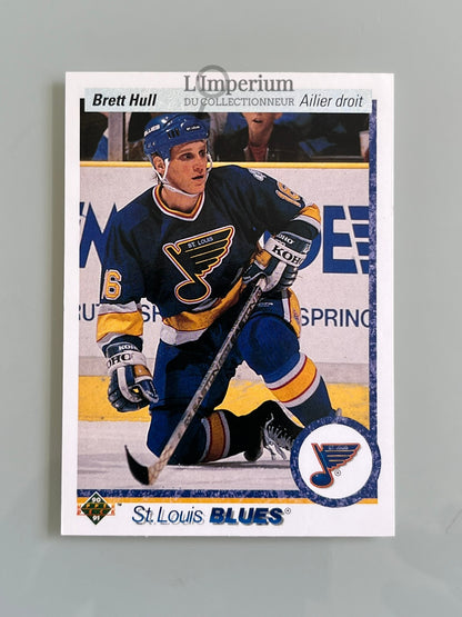 154. Brett Hull Upper Deck 1990-91 French Hockey Card