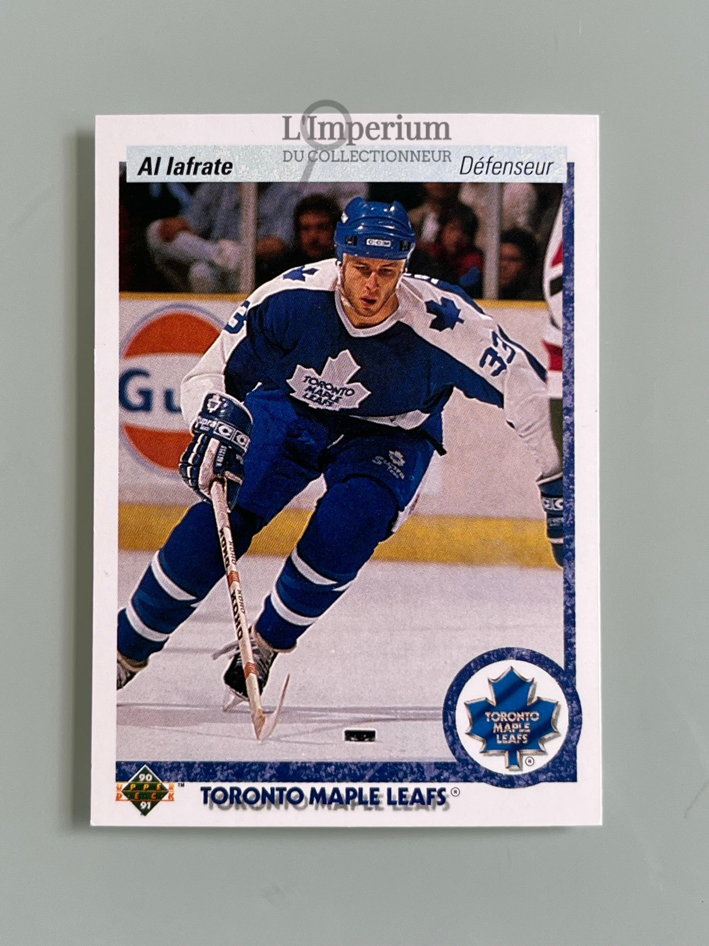 157. Al Iafrate Upper Deck 1990-91 French Hockey Card