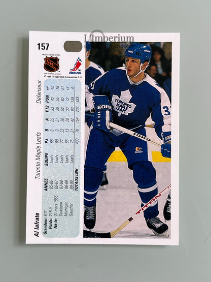 157. Al Iafrate Upper Deck 1990-91 French Hockey Card
