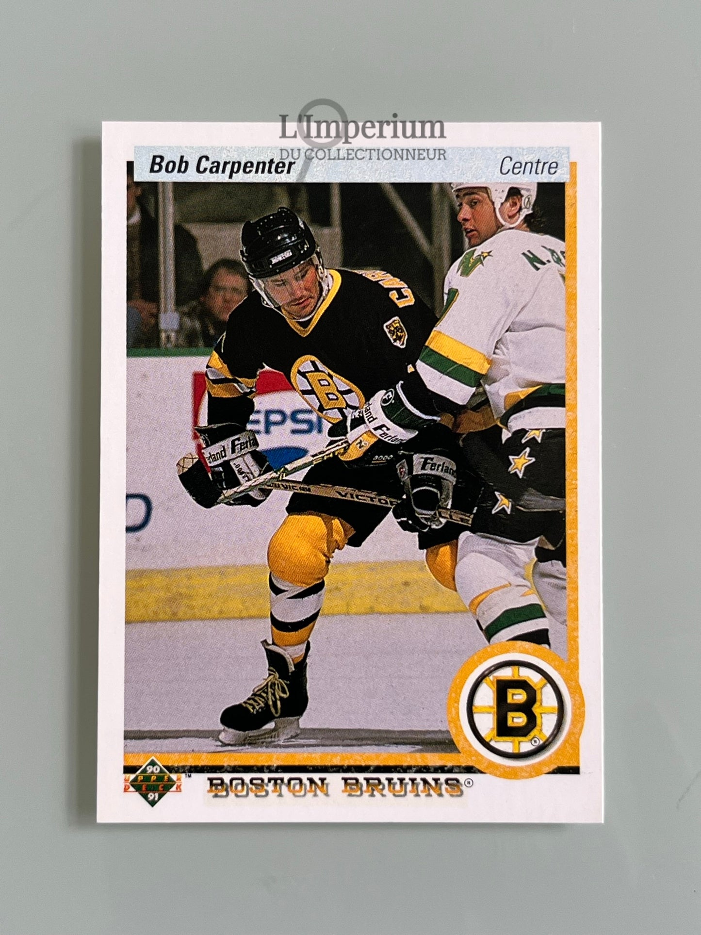 158. Bob Carpenter Upper Deck 1990-91 French Hockey Card