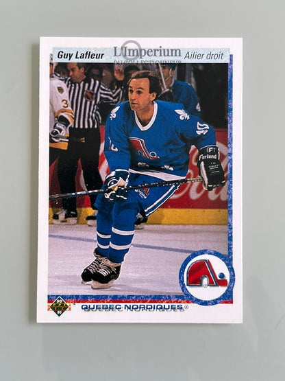 162. Guy Lafleur Upper Deck 1990-91 French Hockey Card